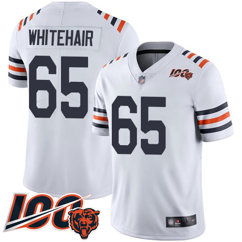 Chicago Bears Limited White Men Cody Whitehair Jersey NFL Football #65 100th Season->women nfl jersey->Women Jersey
